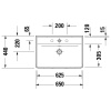 Раковина Duravit D-Neo 65 2366650000