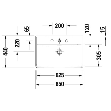 Раковина Duravit D-Neo 65 2366650000