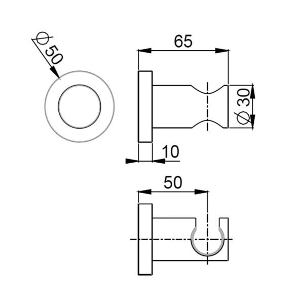 Держатель для душа Paini 53CR186TT
