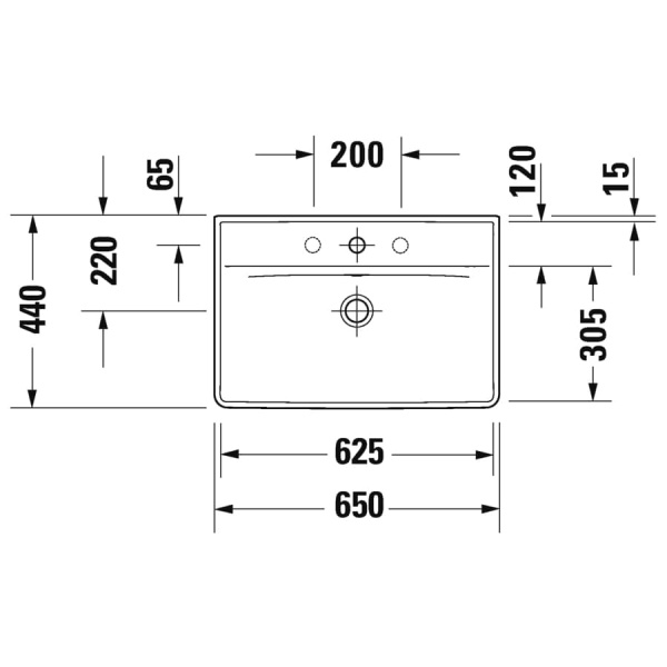 Раковина Duravit D-Neo 65 2366650000