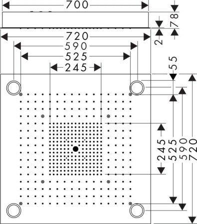 Верхний душ Axor ShowerCollection 10627800