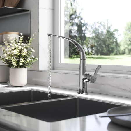 Смеситель для кухни Paini Serene SECR571LMKM хром