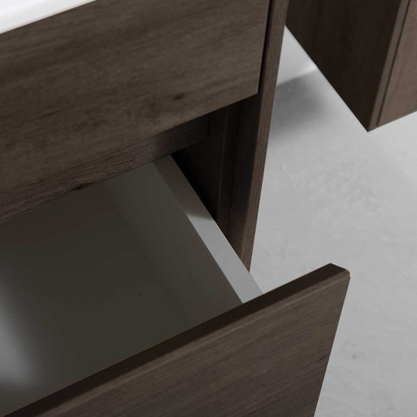 Тумба под раковину Vincea Chiara 80 см VMC-2C800RO темное дерево