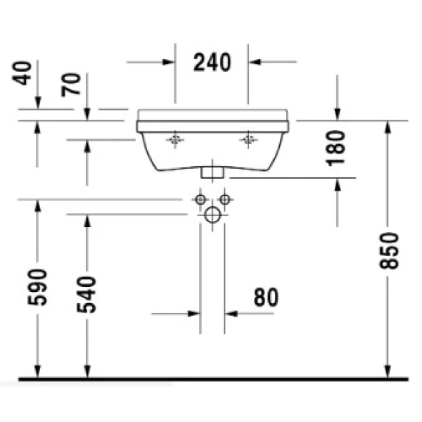 Раковина 50x36 см Duravit Starck 3 0307500000