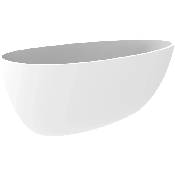 Ванна из литьевого мрамора Timo Rali Solid Surface RALI1700 171x82 см, отдельностоящая, белый матовый