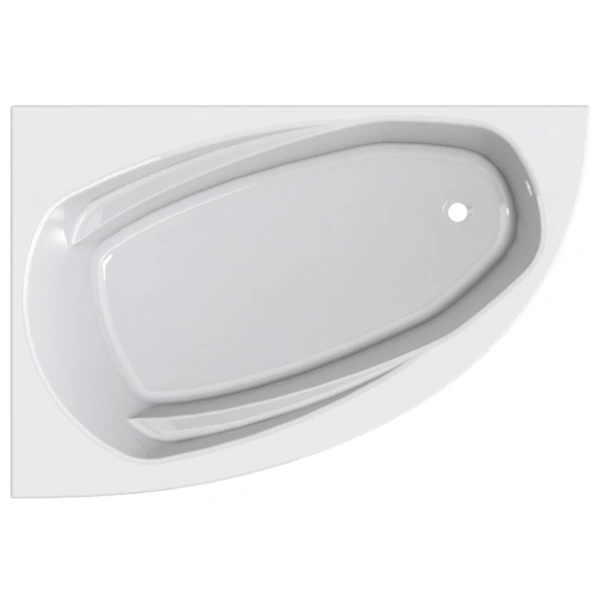 Ванна из литьевого мрамора Astra-Form Тиора 01010023 154,5x105 см L, белый