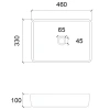 Раковина 46x33 см Abber Glas AK2312