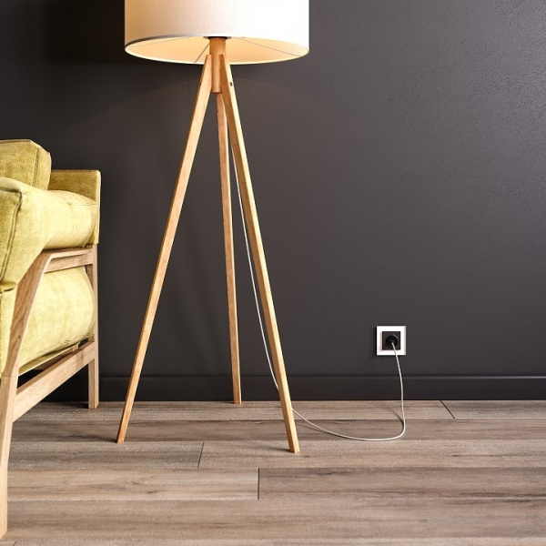 Розетка с заземлением и со шторками без рамки с Wi-Fi Werkel черный матовый W1171608