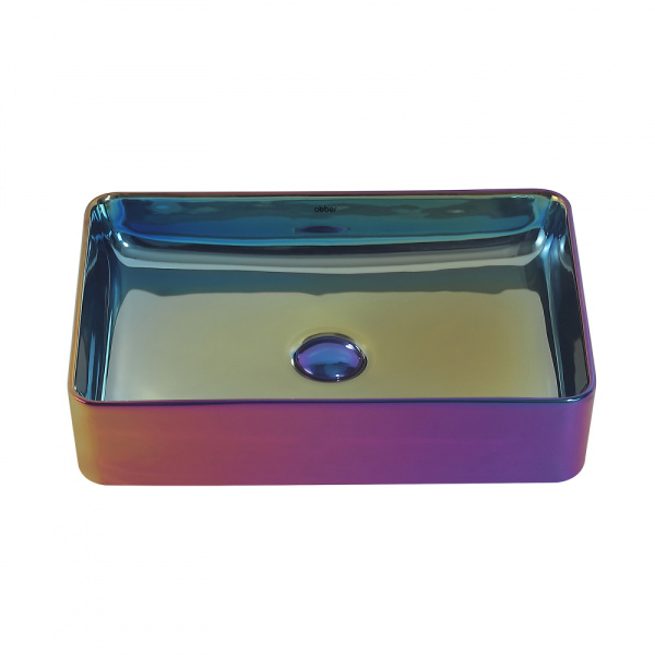 Раковина накладная Abber Rechteck 51 AC2207Regen хамелеон