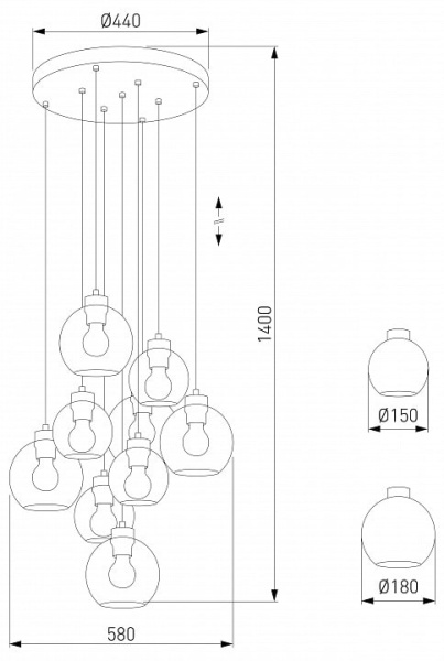 Подвесной светильник TK Lighting Cubus 10208 Cubus