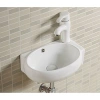 Раковина CeramaLux 9100L 43x29 см L, подвесная, белый