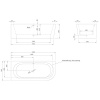 Ванна акриловая Knief Wall 180 0100-077-R-07