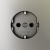 Розетка с заземлением без рамки Voltum S70 VLS040104