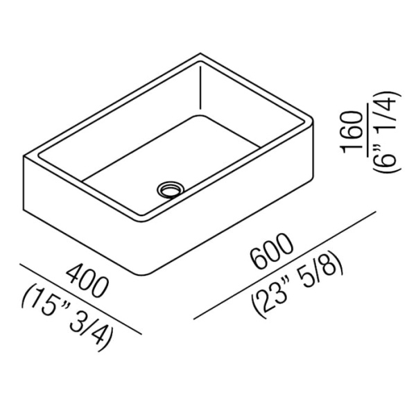 Раковина Agape Carrara 60 ACER0730PMC *0