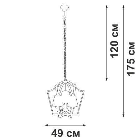 Подвесная люстра Vitaluce V4991 V4991-8/3