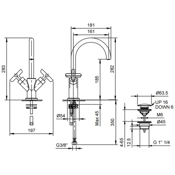 Смеситель для раковины Fantini Icona Classic 53 02 R056F