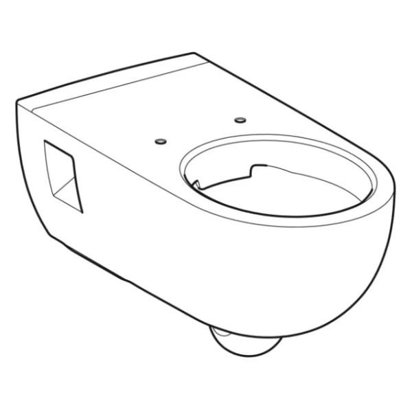 Унитаз подвесной Geberit Renova Comfort 500.693.01.1 безободковый, белый