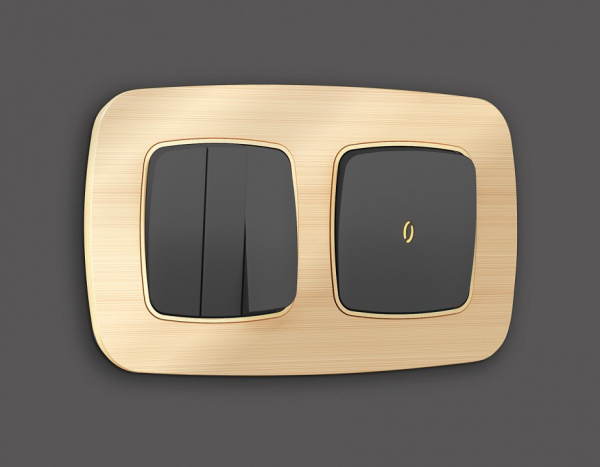 Клавиша для выключателя одноклавишного c подсветкой Ambrella Volt Quant OP9020