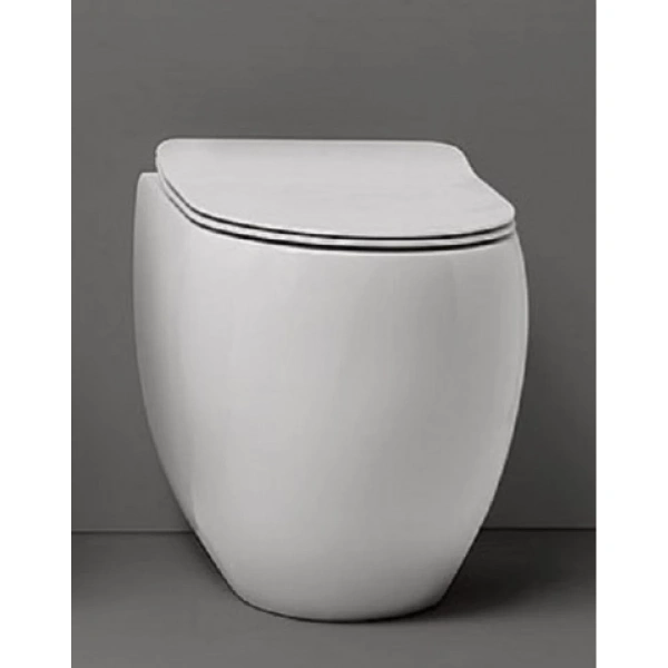 Приставной безободковый унитаз Kerasan Flo 311201