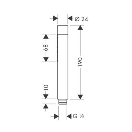 Лейка для душа AXOR Starck shower collection 28532000