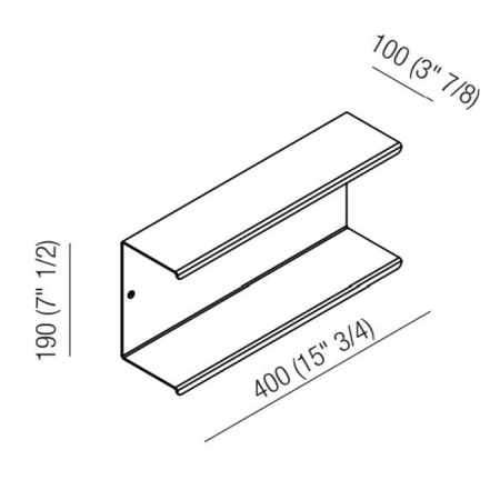 Полочка Agape Mach 2 AMC20923E черный
