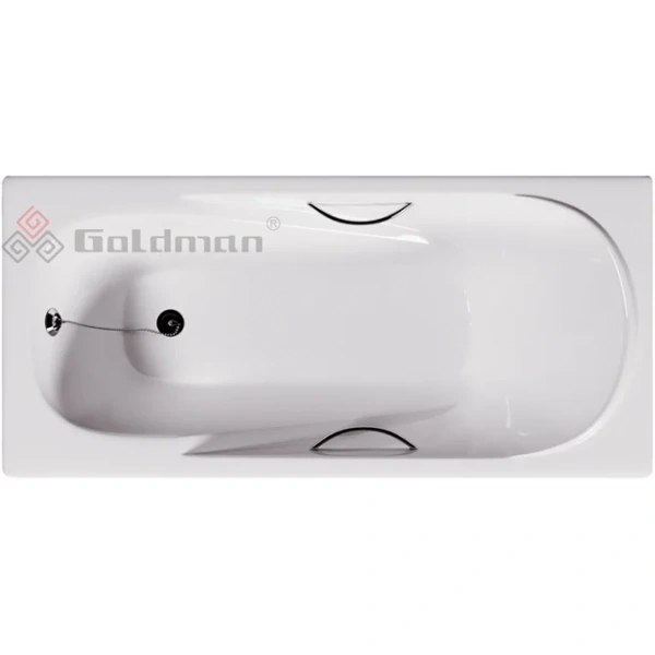 Ванна чугунная Goldman Elegant EG20085H 200x85 см, с отверстиями под ручки, белый