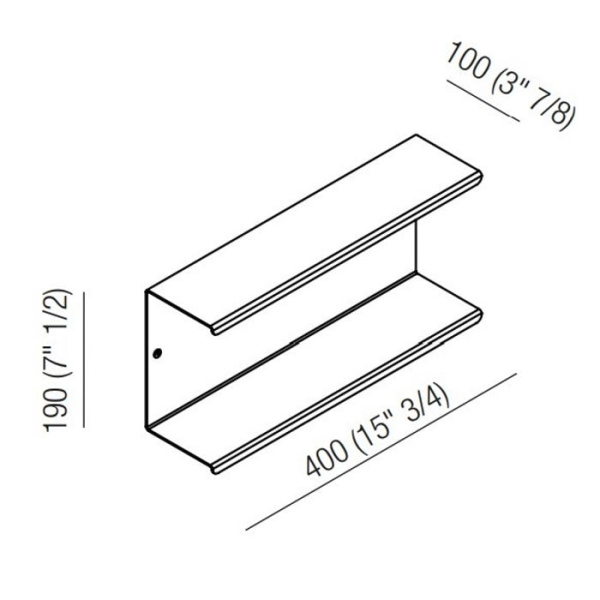 Полочка Agape Mach 2 AMC20923E черный