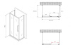 Душевой уголок Abber Schwarzer Diamant AG30160MH-S90M-S90M