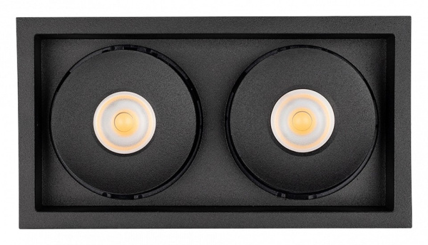 Встраиваемый светильник Arlight CL-SIMPLE-S148x80-2x9W Warm3000 (BK 45 deg) 028151