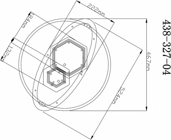 Накладной светильник Velante 438 438-327-04