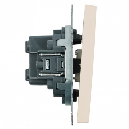 Переключатель перекрестный одноклавишный без рамки Stekker Эмили 49897