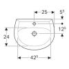 Раковина 50x38 см Geberit Renova 273050000