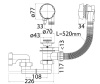 Слив-перелив Cezares CZR-STP1-01