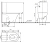 Чаша для унитаза-моноблока TOTO MH CW161Y#XW