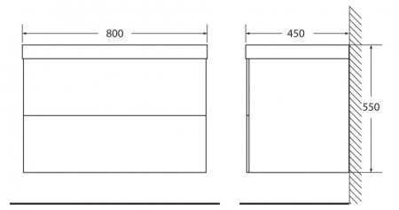 Раковина Belbagno Regina BB800/450-LV-MR-PR Белый