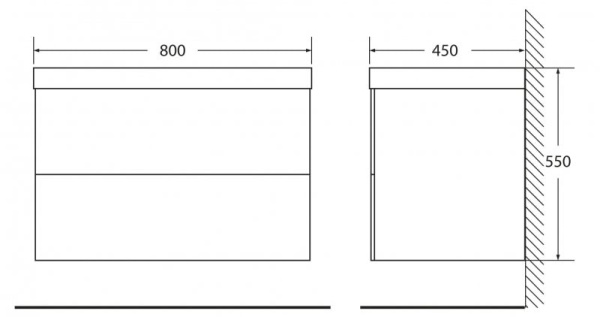 Раковина Belbagno Regina BB800/450-LV-MR-PR Белый
