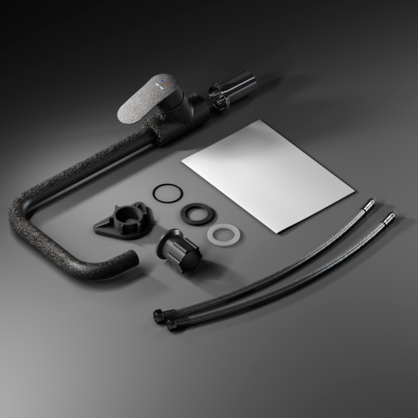 Смеситель для кухни AM.PM Like F8006022 черный матовый