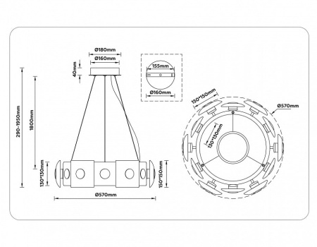 Подвесной светильник Ambrella Light LH LH31024