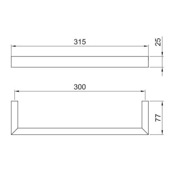 Полотенцедержатель Fantini Linea 92 13 7706 черный