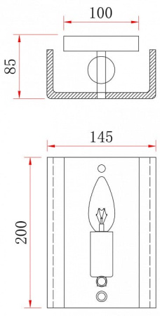 Накладной светильник Freya Фреско FR5190WL-01BS2