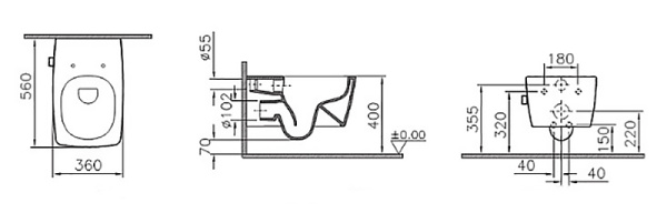 Унитаз Vitra Metropole 7672B003-1687