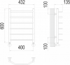 Полотенцесушитель водяной Terminus Виктория П6 400х600 4670078530066