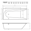 Акриловая ванна 180x80 см правая Vayer Boomerang GL000010523
