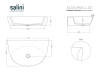 Раковина Salini Alda Wall 02 71 140313GN