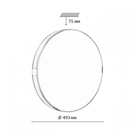 Накладной светильник Sonex Otiga Blue 7677/EL