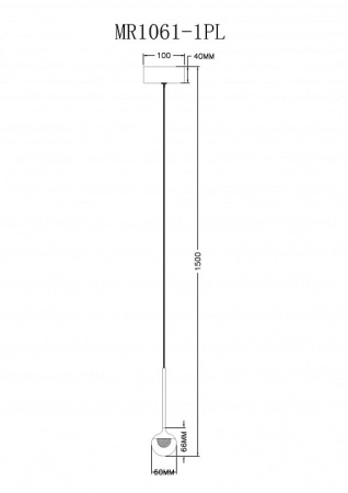 Подвесной светильник MyFar Kollins MR1061-1PL