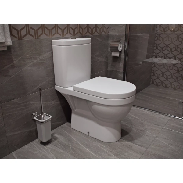 Унитаз-компакт Kirovit Престиж 4620008198866 с сиденьем микролифт, белый