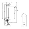 Смеситель для раковины hansgrohe Vivenis 75042000 без донного клапана