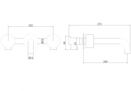 Смеситель для раковины Abber Wasser Kreis AF81122B черный