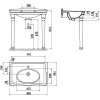 Раковина 80x49,5 см Creavit Antik AN080-00CB00E-0000